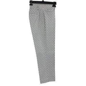 Ann Taylor Factory Gray pattern Curvey Size 2 Pants Stretch Crop Capri 2575